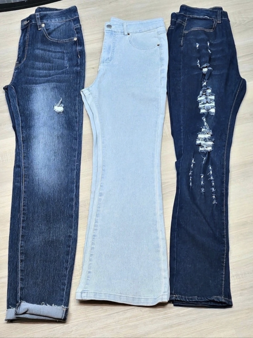 Women's Blue Skinny Jeans 3-Pair Bundle
